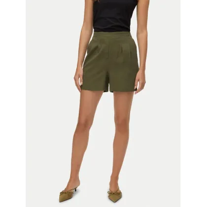 Zdjęcie Vero Moda Szorty materiałowe Jesmilo 10279694 Zielony Regular Fit