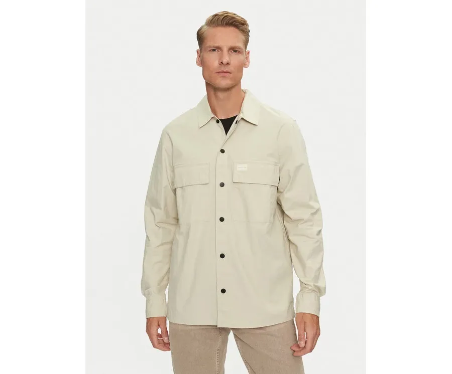 obrazek 1 Calvin Klein Jeans Koszula Cargo J30J326970 Beżowy Regular Fit