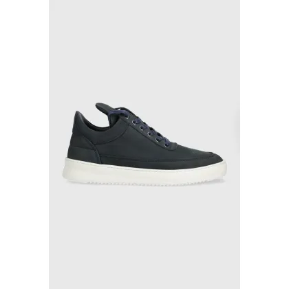 Zdjęcie Filling Pieces sneakersy zamszowe Low Top Ripple Nubuck 25122842001 kolor granatowy