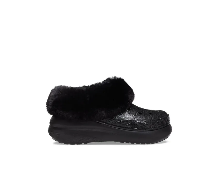 obrazek 1 Crocs Kapcie Crocs Furever Crush Crystal Glitter 208974 Czarny