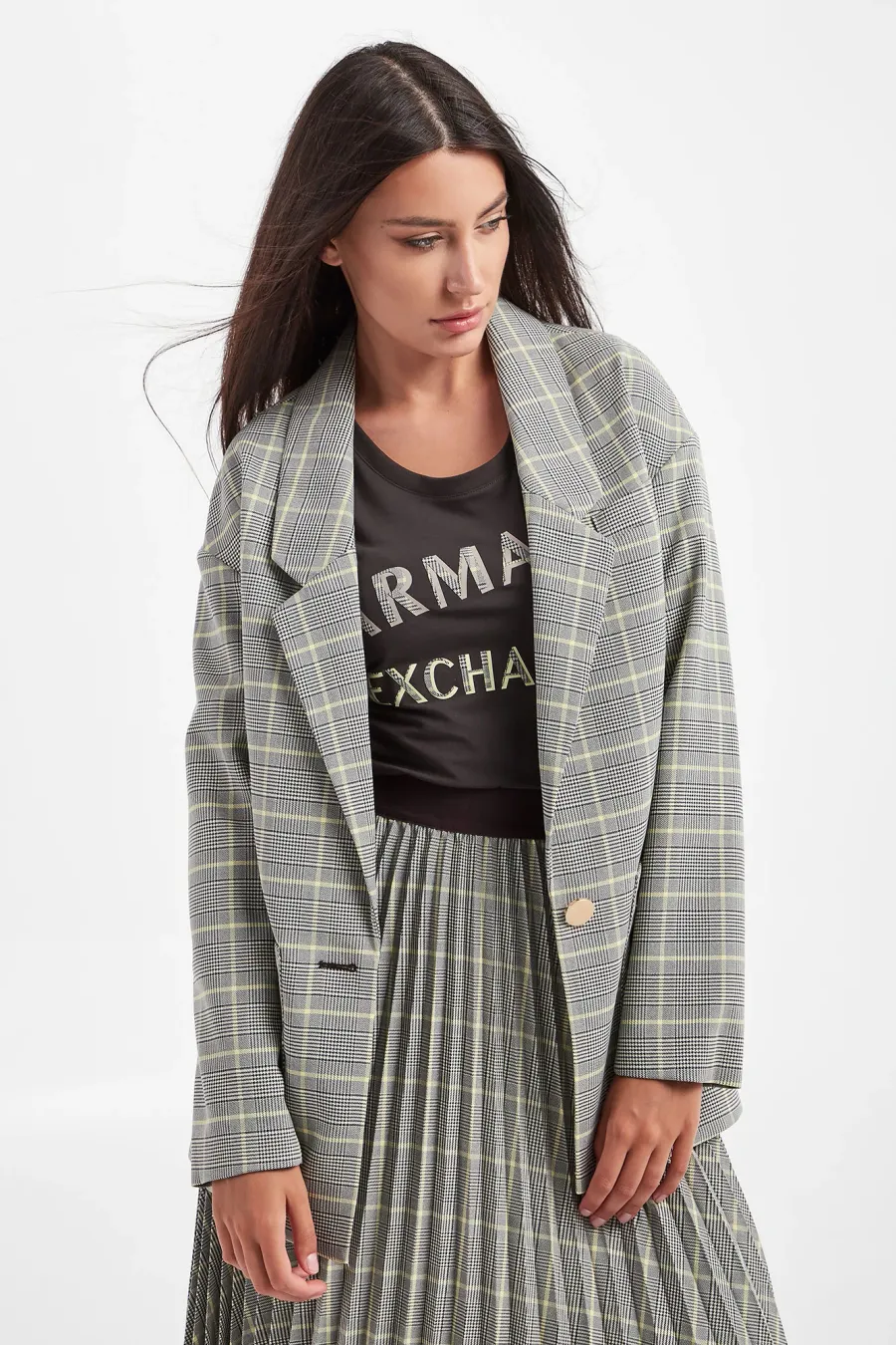 obrazek 1 Marynarka w kratę ARMANI EXCHANGE Armani Exchange