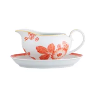 Zdjęcie Porcelanowa sosjerka ze spodkiem Coralina stworzona przez projektanta Oscara de la Renta - Vista Alegre