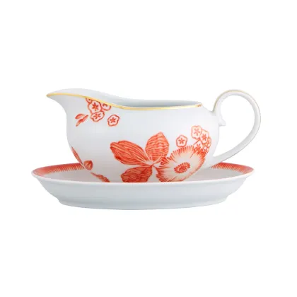 Picture Coralina porcelain saucer with saucer created by designer Oscar de la Renta - Vista Alegre