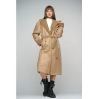 Zdjęcie Ciepły i dwustronny kożuch damski z owczej skóry i futra - A&A Vesa