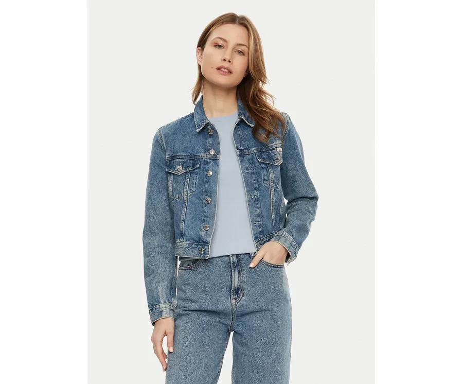 obrazek 1 Calvin Klein Jeans Kurtka jeansowa 90's J20J224542 Niebieski Regular Fit