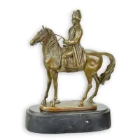 Picture A beautiful, stylish bronze sculpture of Napoleon on horseback