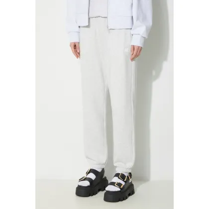 Zdjęcie New Balance spodnie dresowe French Terry Crew kolor szary melanżowe WP41500AHH