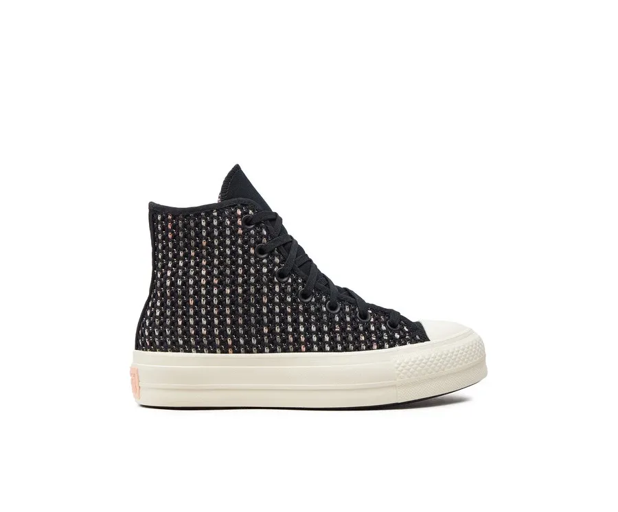 obrazek 1 Converse Trampki Chuck Taylor All Star Lift Platform Crochet A09829C Czarny