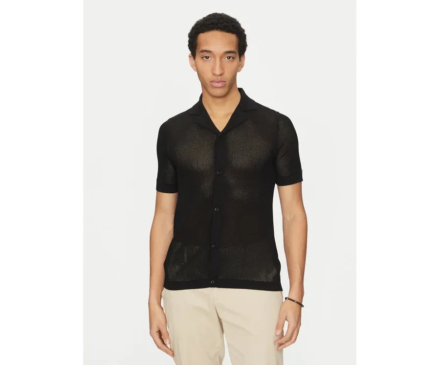 obrazek 1 Calvin Klein Swimwear Koszula KM0KM01087 Czarny Regular Fit