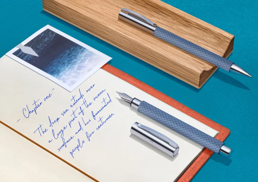 obrazek 3 Luksusowey Długopis Opart Deep Water - Graf von Faber-Castell