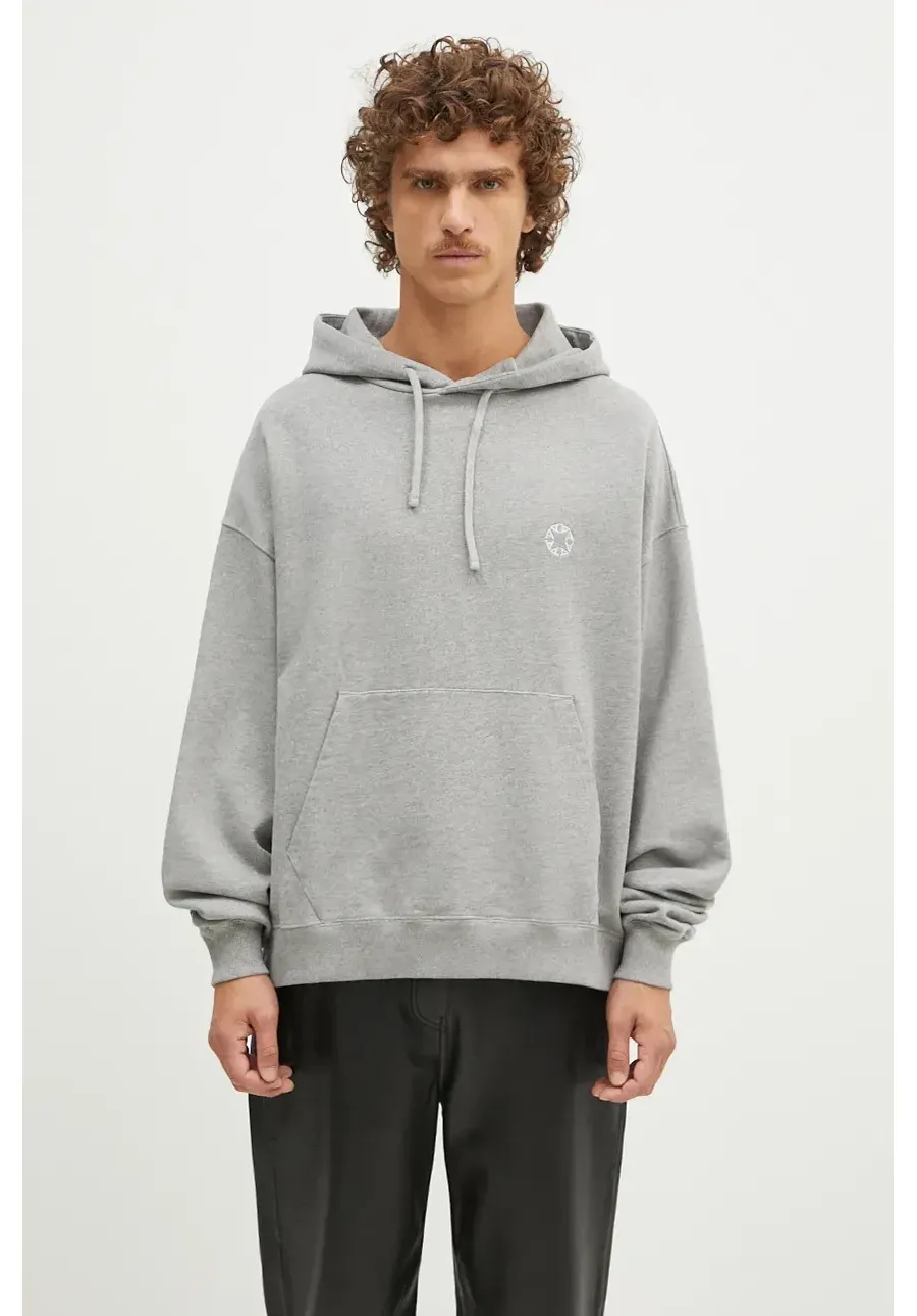 obrazek 1 1017 ALYX 9SM bluza bawełniana Boxy Pullover Hoodie męska kolor szary z kapturem z aplikacją AAMSW0248FA01