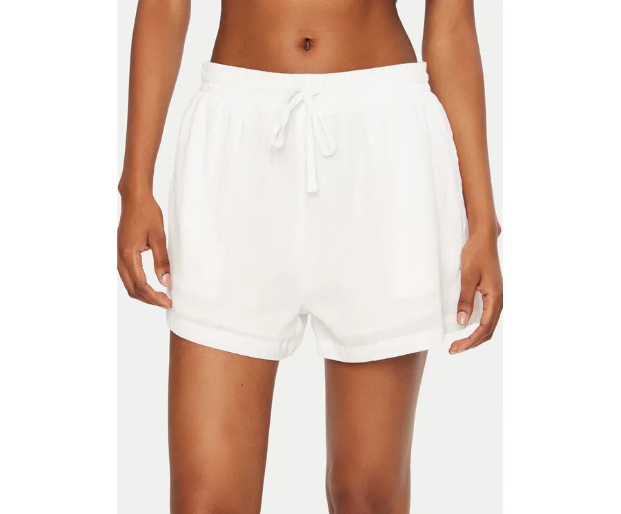 obrazek 1 Seafolly Szorty materiałowe Beachedit 55429-SH Biały Regular Fit