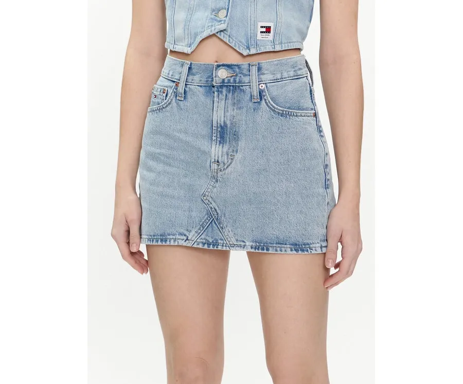 obrazek 1 Tommy Jeans Spódnica jeansowa Izzie DW0DW17674 Niebieski Regular Fit