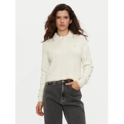 Zdjęcie Tommy Jeans Sweter DW0DW19833 Écru Regular Fit