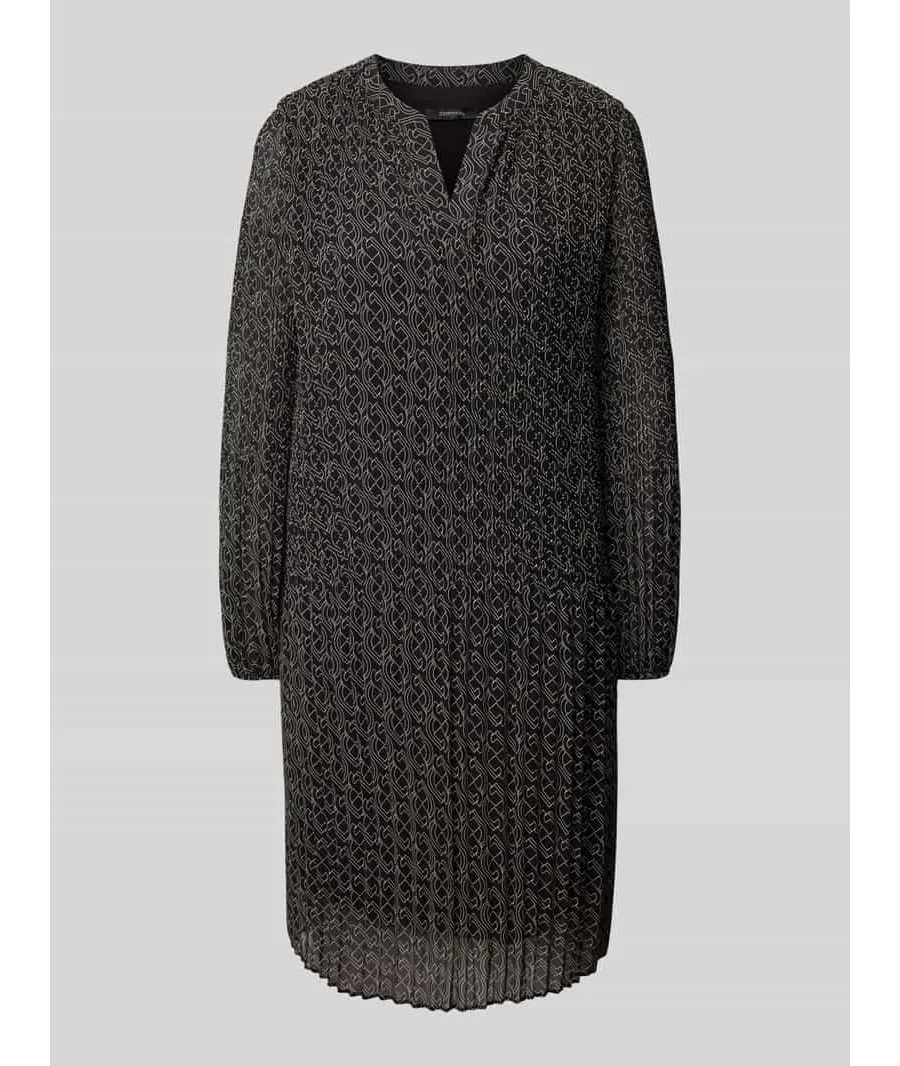 obrazek 1 Sukienka o długości do kolan z kołnierzem z lamówką