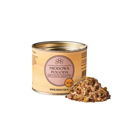 Zdjęcie Dworzysk - Miodowa Pogoda - Herbata sypana 30 g DWORZYSK