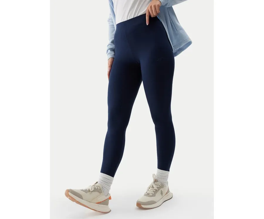 obrazek 1 4F Legginsy 4FWSS24TTIGF137 Granatowy Slim Fit