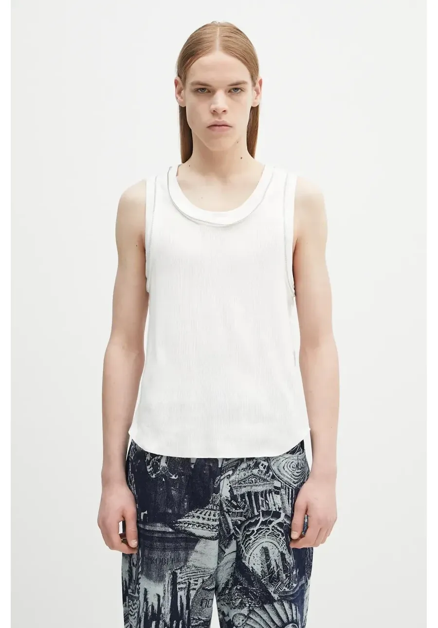 obrazek 1 Undercover top bawełniany C/S kolor biały UC1E4803.1