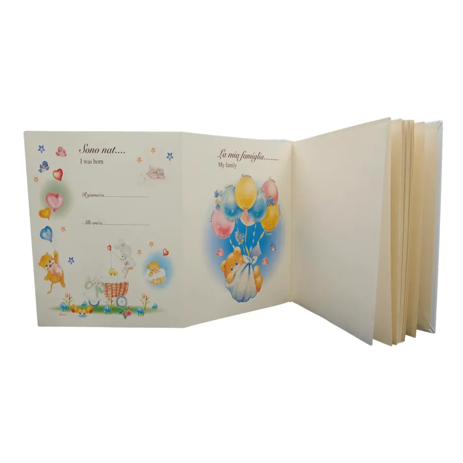 obrazek 6 Wyjątkowy album ze sztucznej skóry z nadrukiem w kolorze srebrnym zdobiony uroczym misiem