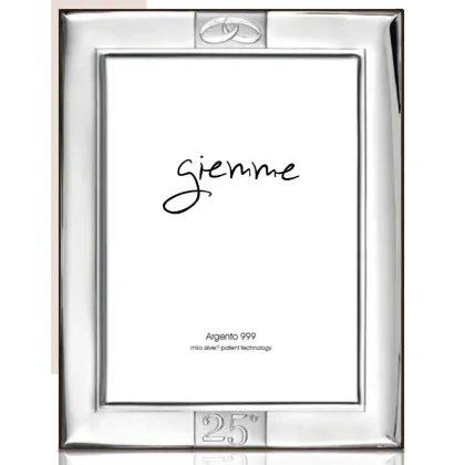 Picture A unique silver photo frame 13x18 cm commemorating the 25th wedding anniversary