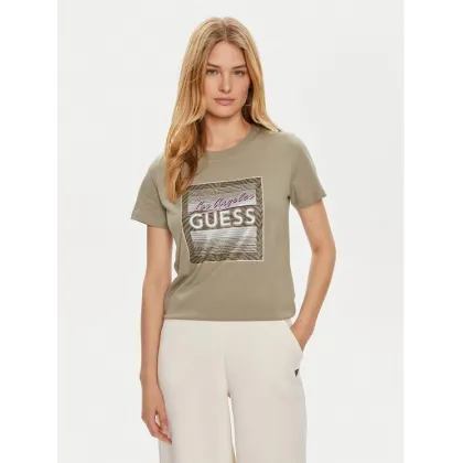Zdjęcie Guess T-Shirt W4YI17 I3Z14 Zielony Regular Fit
