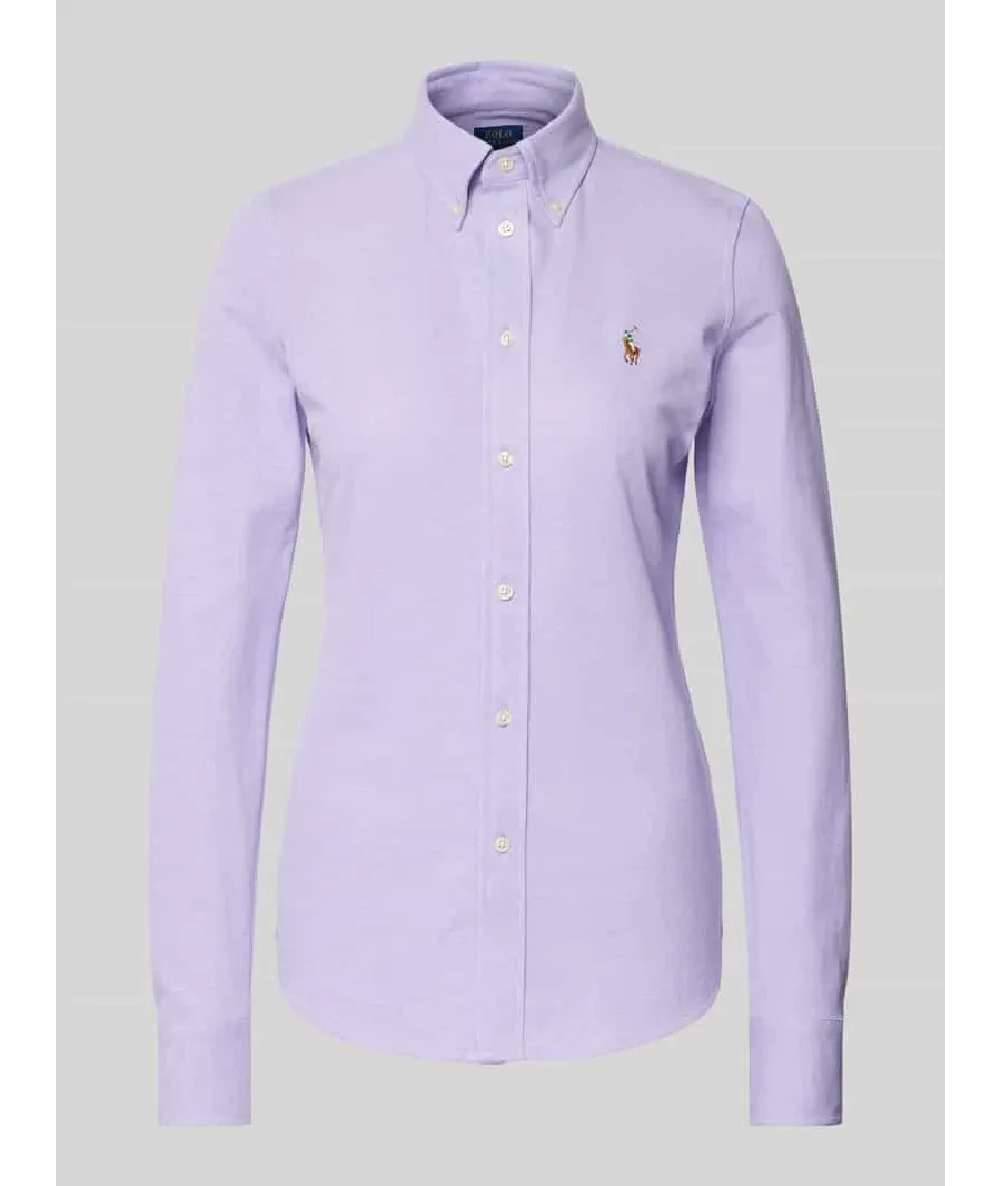 obrazek 1 Bluzka koszulowa z kołnierzykiem typu button down