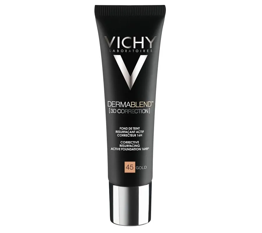 obrazek 1 Vichy Dermablend 3D Correction podkład wyrównujacy powierzchnię skóry 45 gold 30 ml
