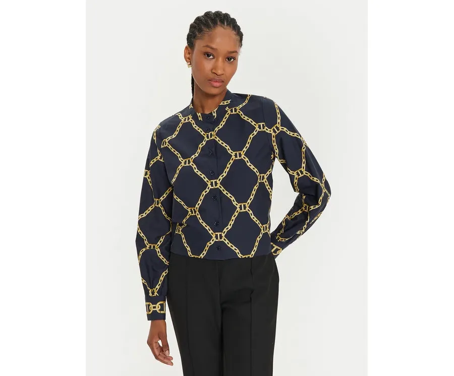 obrazek 1 TWINSET Koszula 241TP2730 Granatowy Straight Fit
