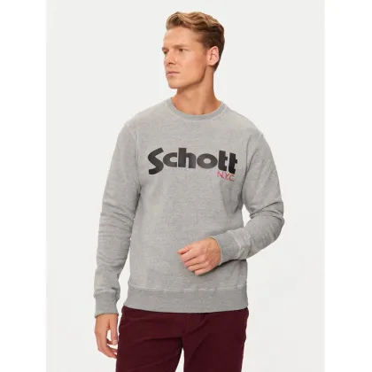 Zdjęcie SCHOTT N.Y.C. Bluza SWCREW Szary Regular Fit