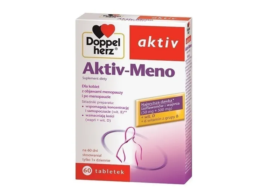 obrazek 1 Doppelherz Aktiv Aktiv-Meno, Preparat łagodzący objawy menopauzy, Tabletki DOPPELHERZ