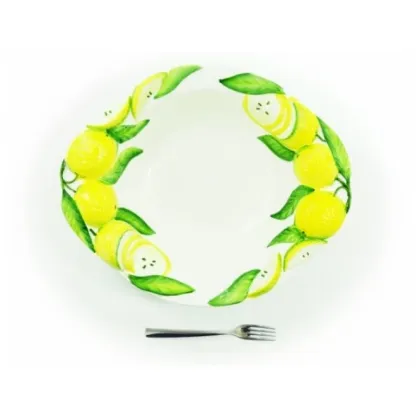 Zdjęcie Duża ceramiczna miska zdobiona motywem cytryn - Le Ceramiche