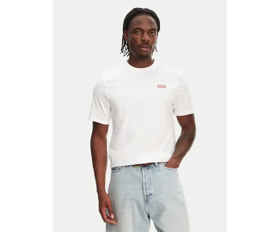 obrazek 1 Hunter T-Shirt Tavish HARM0082251 Biały Regular Fit
