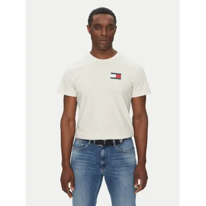 Zdjęcie Tommy Jeans T-Shirt Essential DM0DM20740 Beżowy Slim Fit