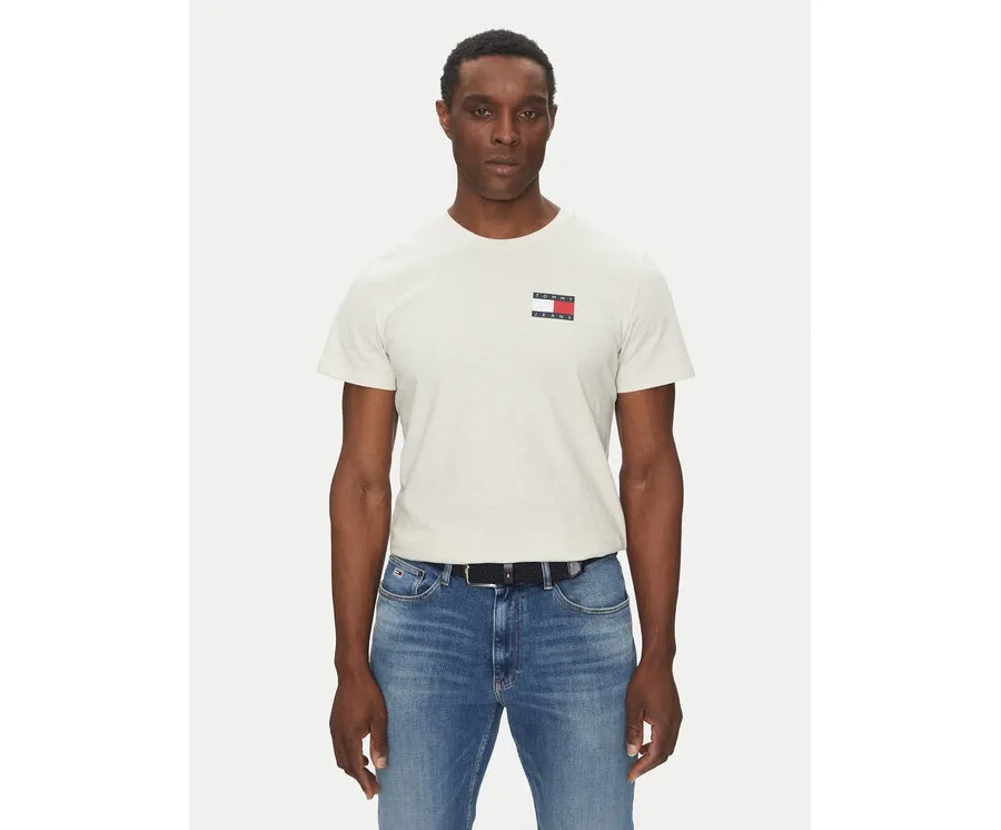 obrazek 1 Tommy Jeans T-Shirt Essential DM0DM20740 Beżowy Slim Fit