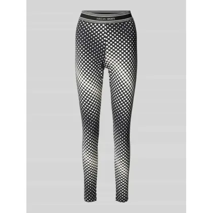 Zdjęcie Legginsy o kroju skinny fit z elastycznym pasem z logo