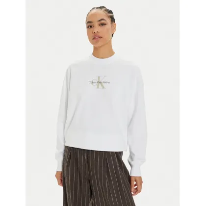 Zdjęcie Calvin Klein Jeans Bluza Monologo J20J224177 Biały Regular Fit