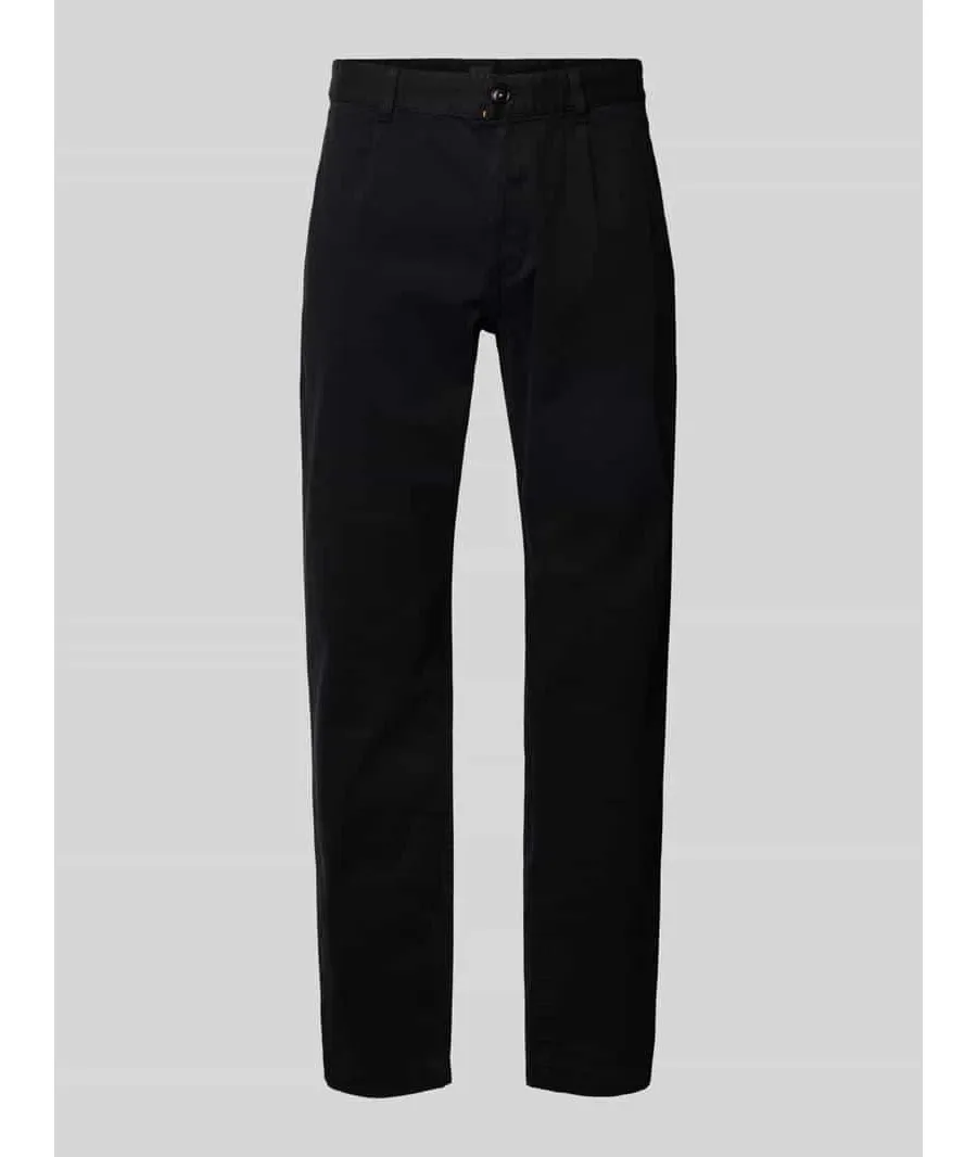 obrazek 1 Chinosy o kroju slim fit z zakładkami w pasie