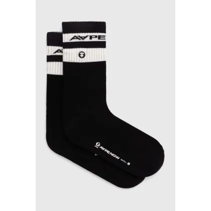 Zdjęcie AAPE skarpetki męskie kolor czarny AAPSOM5135XXM