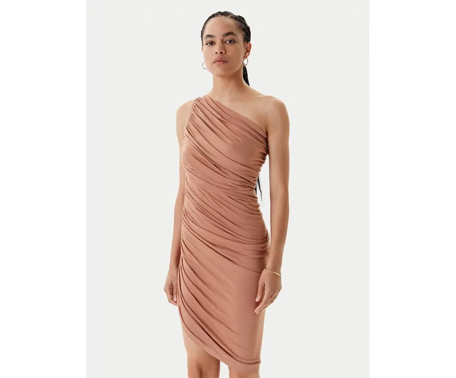 obrazek 1 NORMA KAMALI Sukienka koktajlowa ST1253MD288833 Beżowy Slim Fit