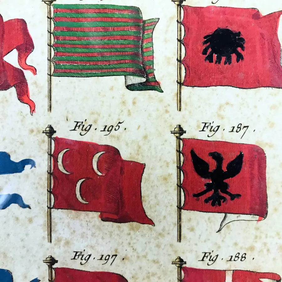obrazek 8 Flagi morskie z encyklopedii Diderota i D’Alemberta, około 1770 r