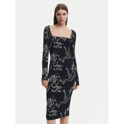 Zdjęcie Desigual Sukienka codzienna 25SWVK05 Czarny Slim Fit