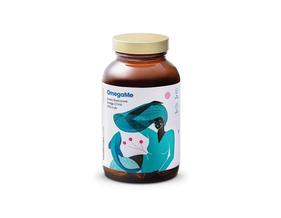 obrazek 1 Health Labs Care OmegaMe, Kwasy tłuszczowe omega-3 DHA i EPA z ryb, Kapsułki