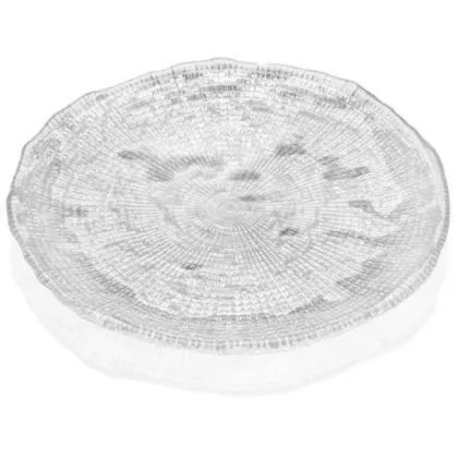 Zdjęcie Stylowy okrągły szklany talerz Diamond - IVV