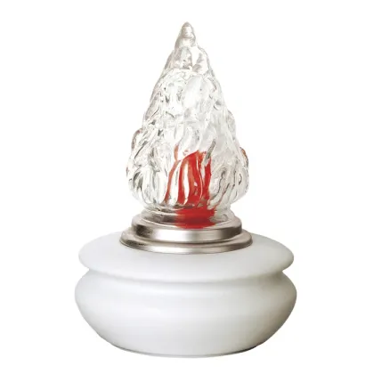 Zdjęcie Biała elektryczna lampa porcelanowa na nagrobki