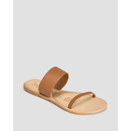 Zdjęcie Klapki Skórzane Damskie Manebi Sandals Brązowe