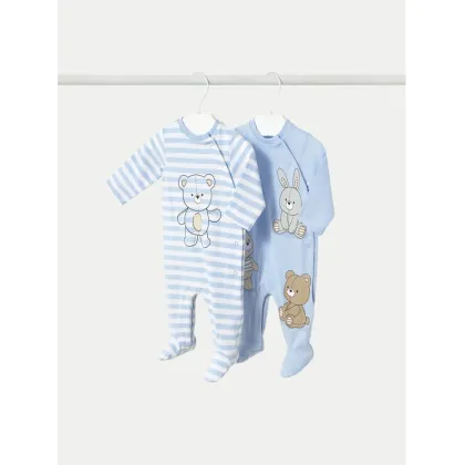 Zdjęcie Mayoral Komplet 2 par śpiochów 1709 Błękitny
