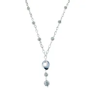 Zdjęcie Cudowny choker z kulami w żywicy owalny wisiorek cm.45