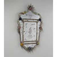 Picture Stylish antique reproduction Murano glass mirror in Venetian style
