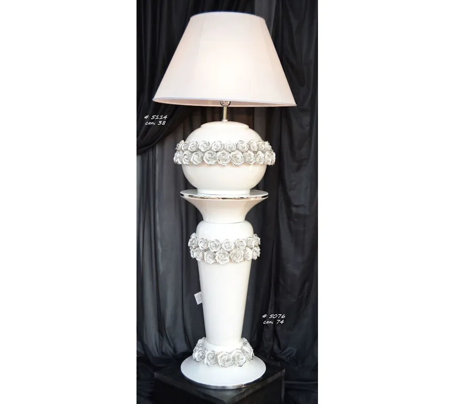 picture 1 Ceramic column for the living room / large decorative lamp