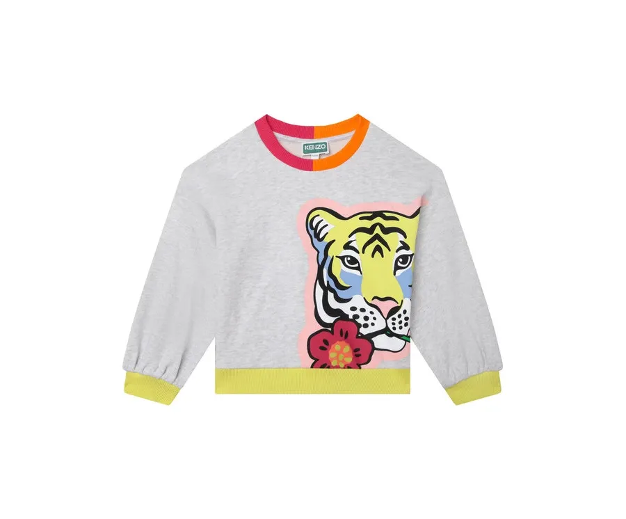 obrazek 1 Kenzo Kids Bluza K15647 S Szary Regular Fit